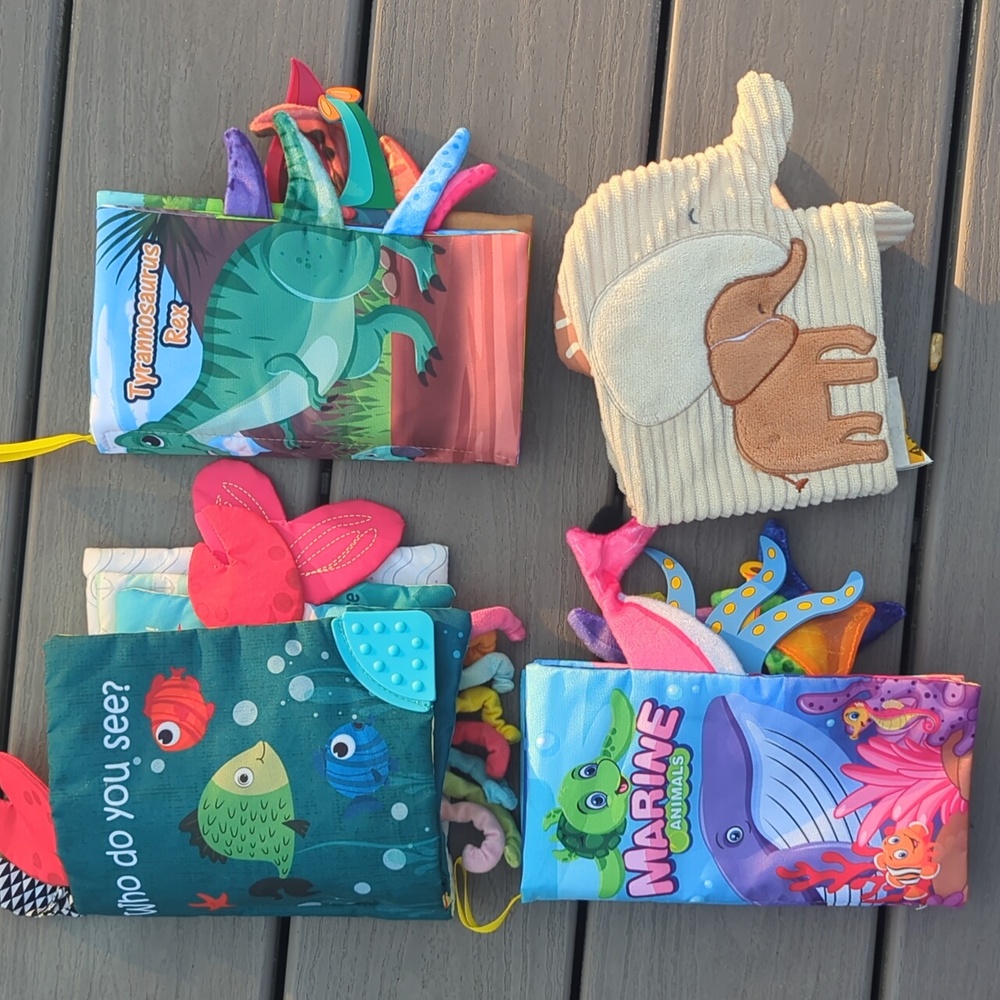 Baby EinsteinColorful Marine Animal Soft Book BUNDLE for Kids Baby + more